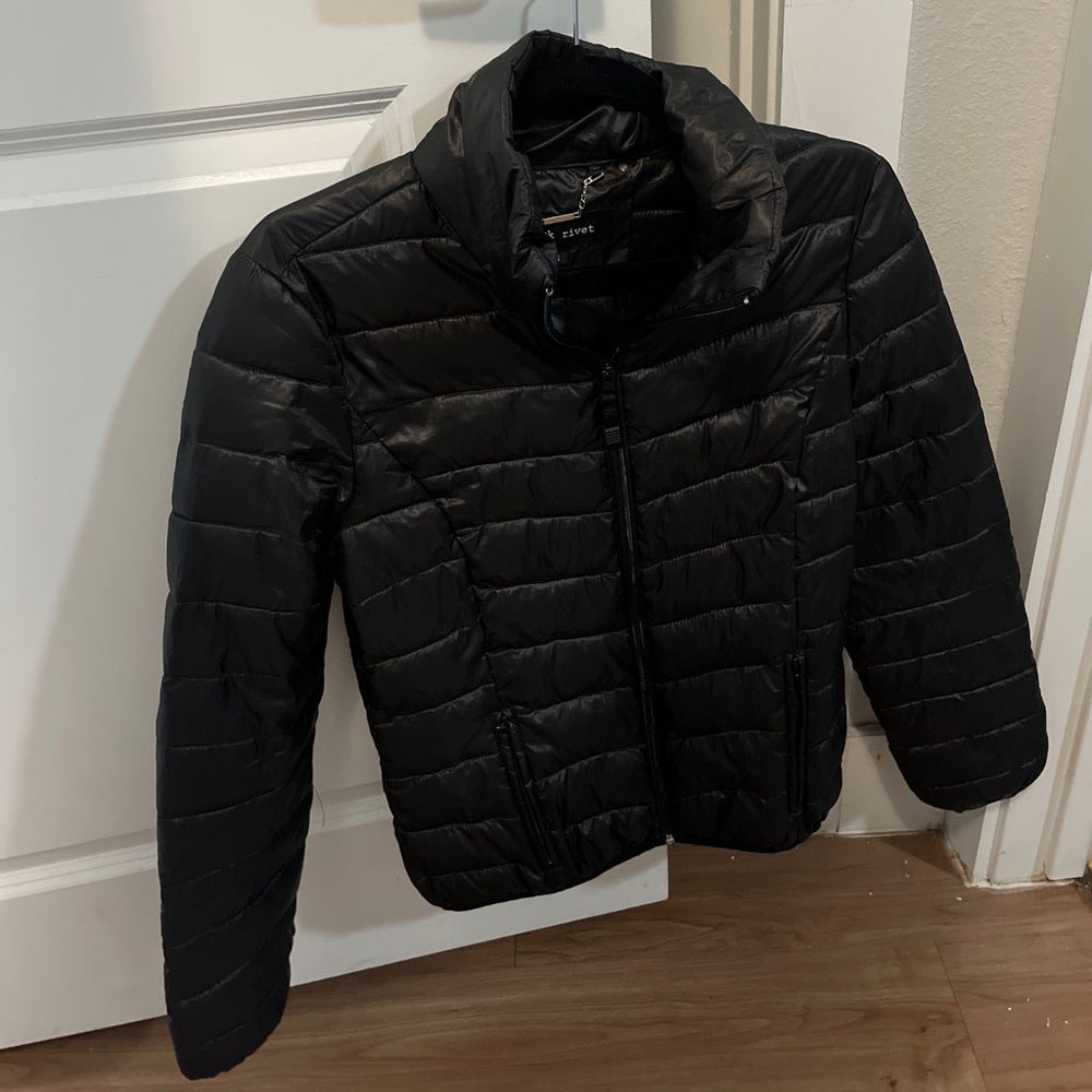 Black puffer jacket size small